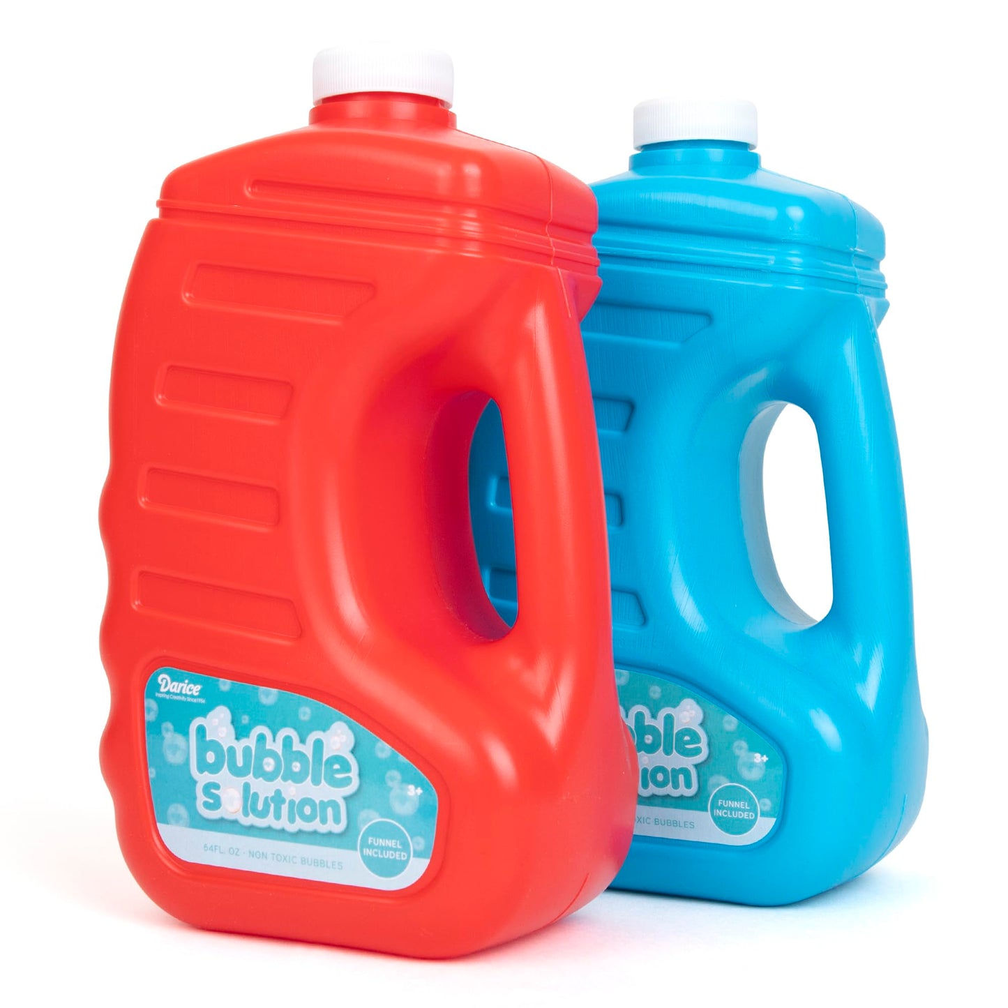 Bubble Play Darice 2-Pack 128oz Bubble Solution – Non-Toxic, 4 Big Wands Included