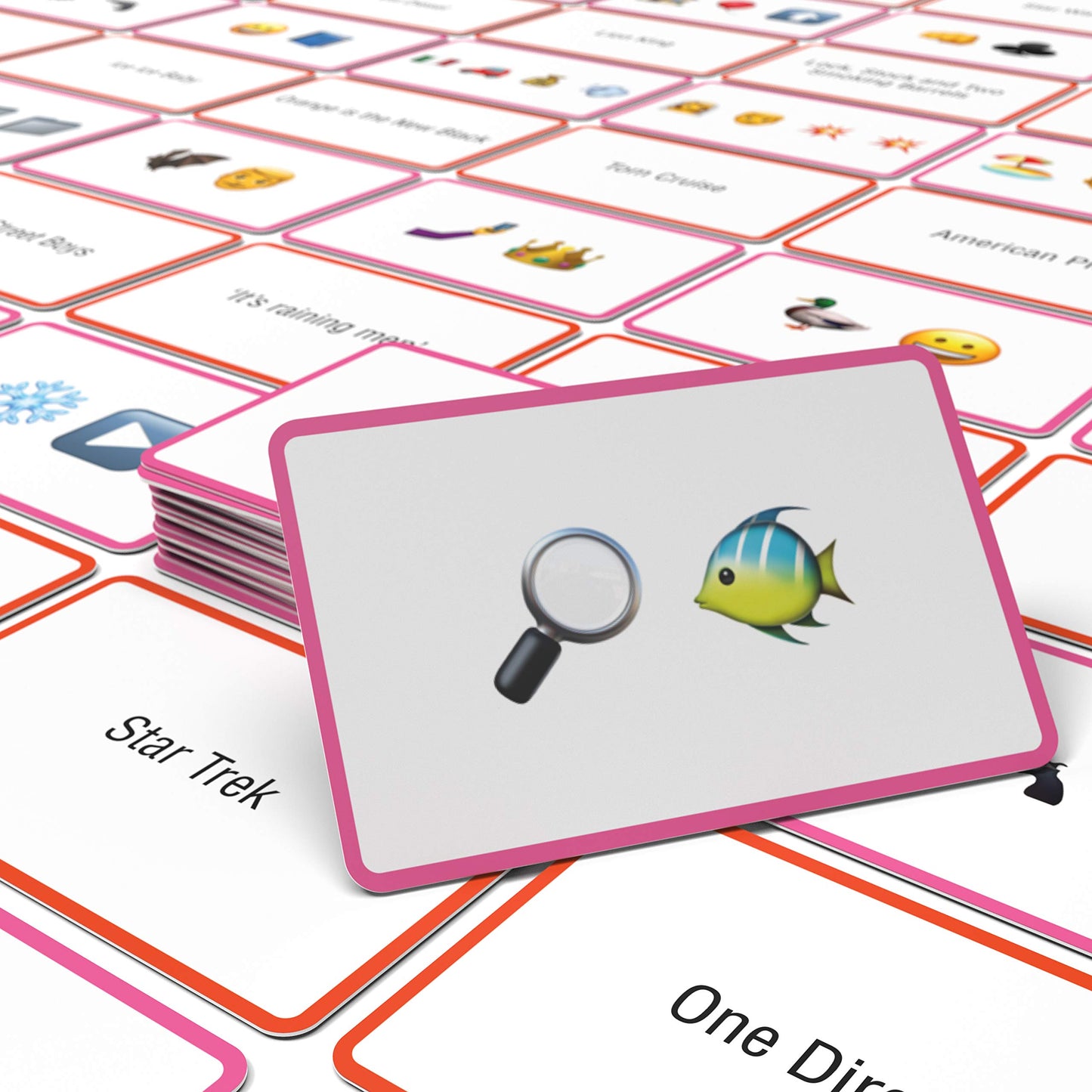 Bubblegum Stuff Name The Emoticon Game - Pop Culture Edition | Emoji Flash Card Board Game