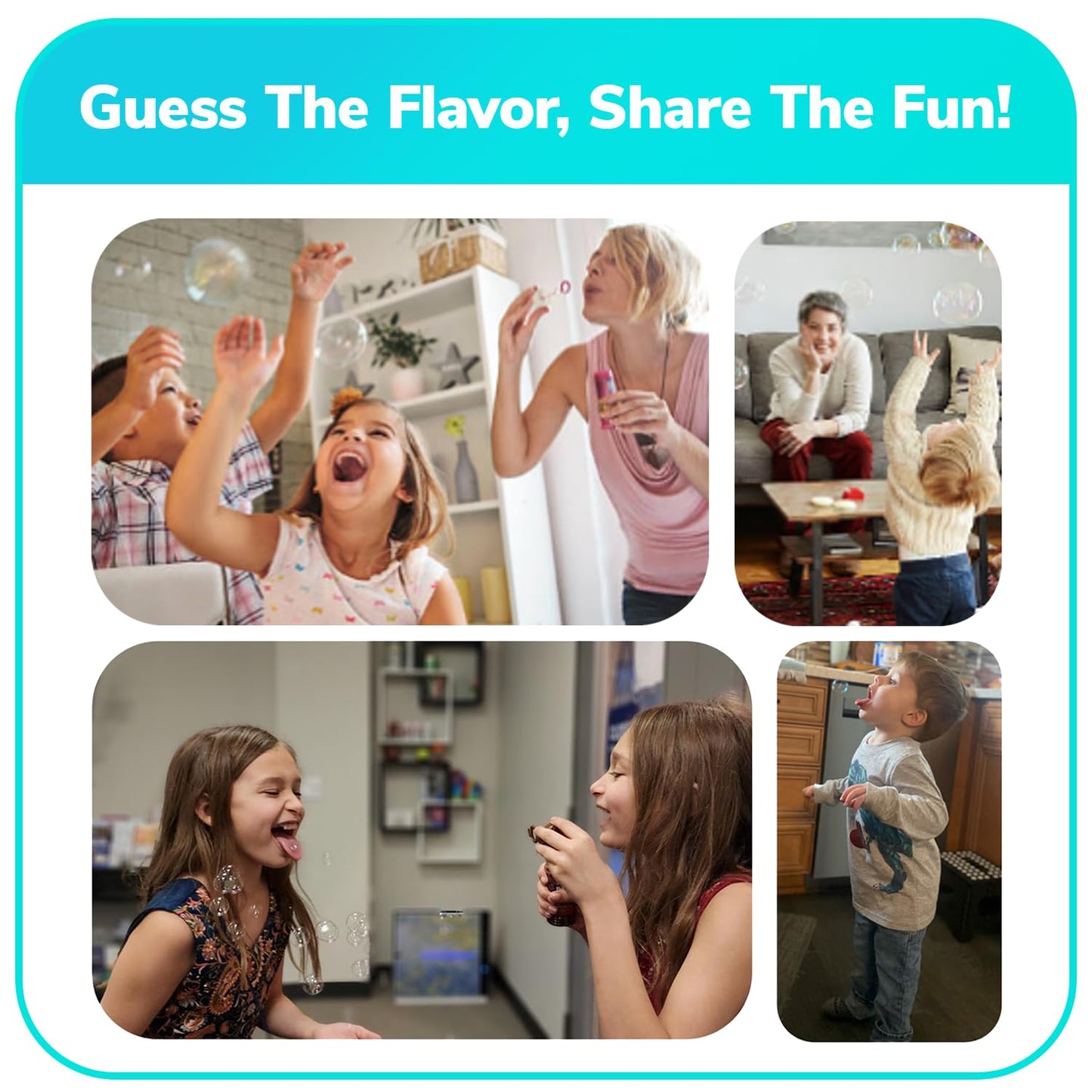 Bubble Lick Variety 4-Pack – Cinnamon Roll, Watermelon, Cookie, Cotton Candy | USA Made