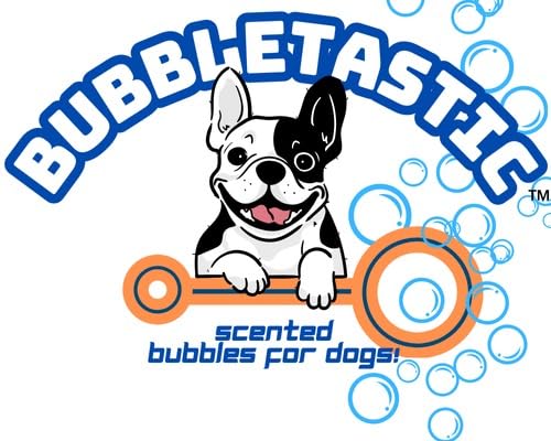 Bubbletastic Bacon Bubbles for Dogs - 8oz Tear-Free, Non-Toxic, USA