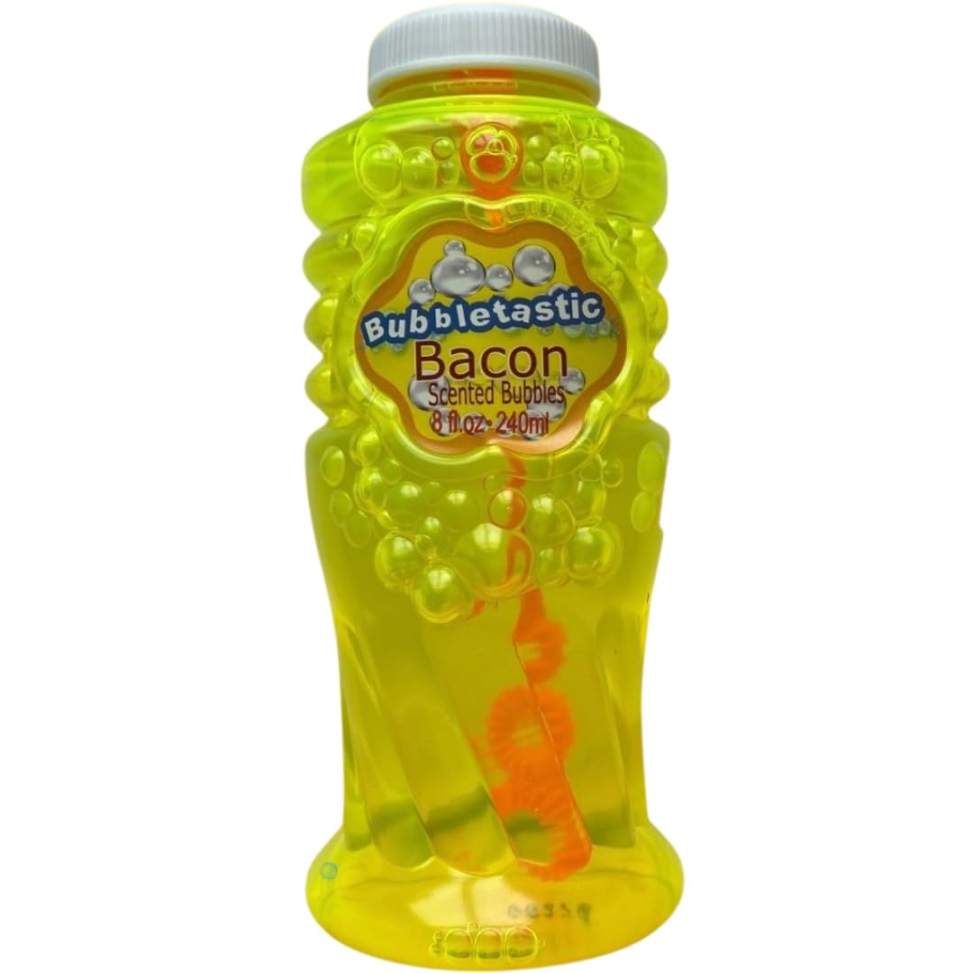Bubbletastic Bacon Bubbles for Dogs - 8oz Tear-Free, Non-Toxic, USA