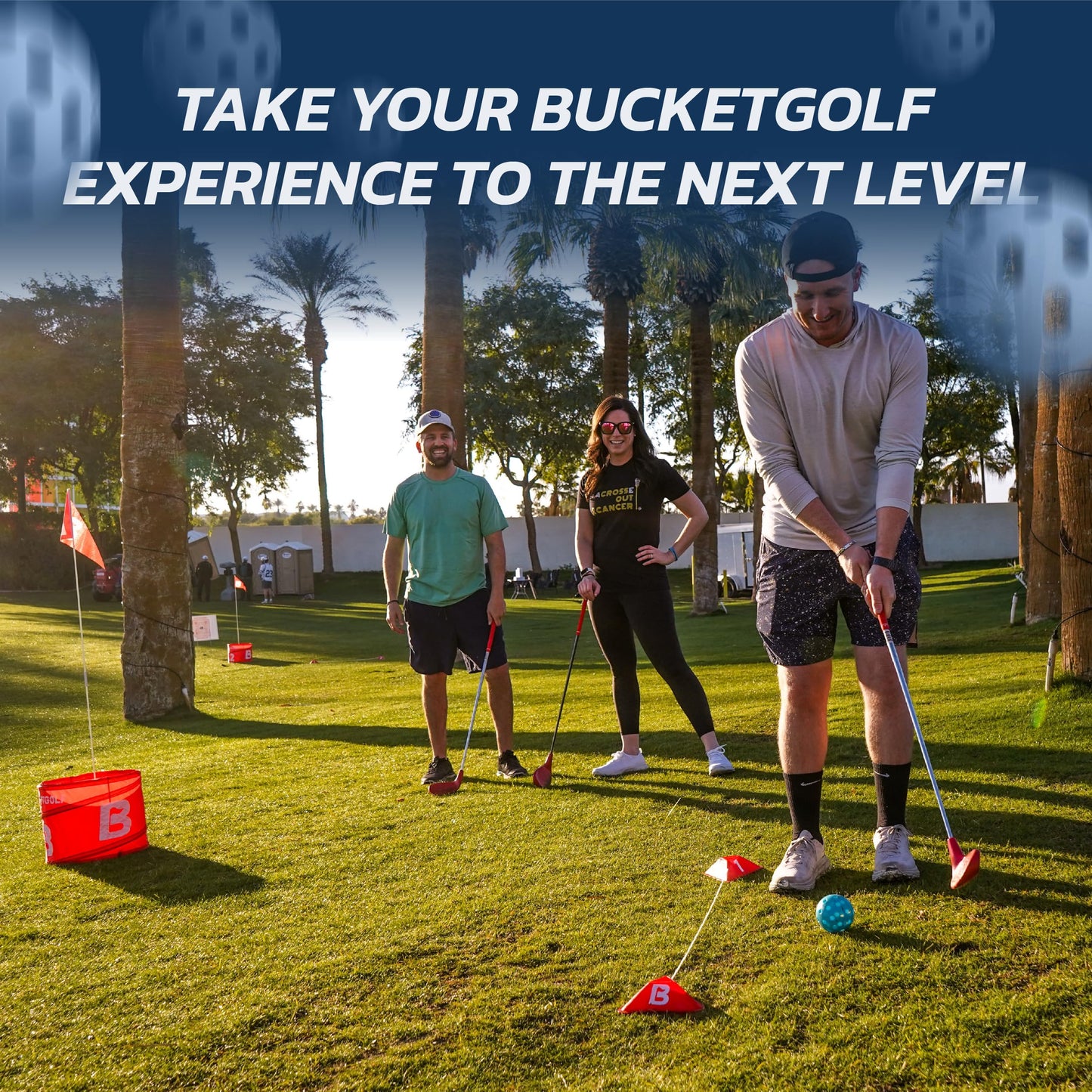 BucketGolf Club - Oversize Head Backyard Golf for All Ages (Kids 3-8)
