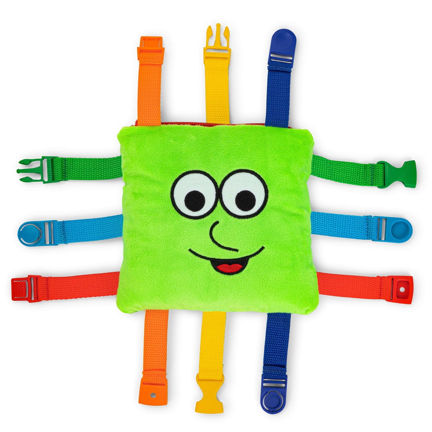 Buckle Toys Buster Square – Learning Activity Toy for Fine Motor Skills, Problem Solving, and Travel Fun