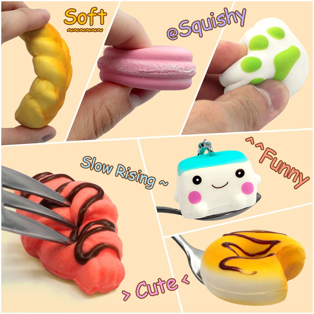 BUDI Party Favors 30Pcs Kawaii Squishies – Slow Rising Toys & Stocking Stuffers