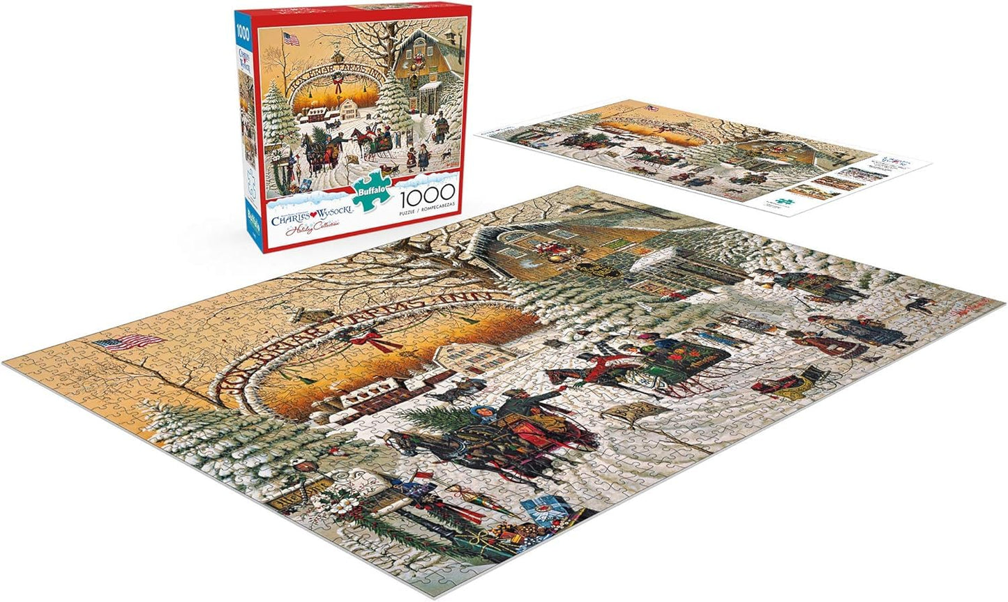 Buffalo Games – A Christmas Greeting, 1000-Piece Jigsaw Puzzle by Charles Wysocki