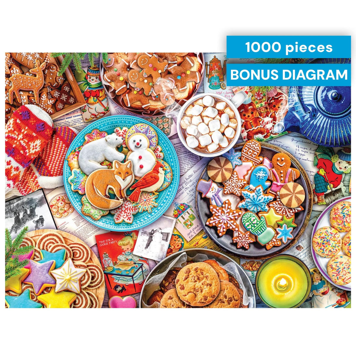 Buffalo Games - Aimee Stewart Cookies and Cocoa 1000-Piece Puzzle for Adults | Large 26.75 x 19.75