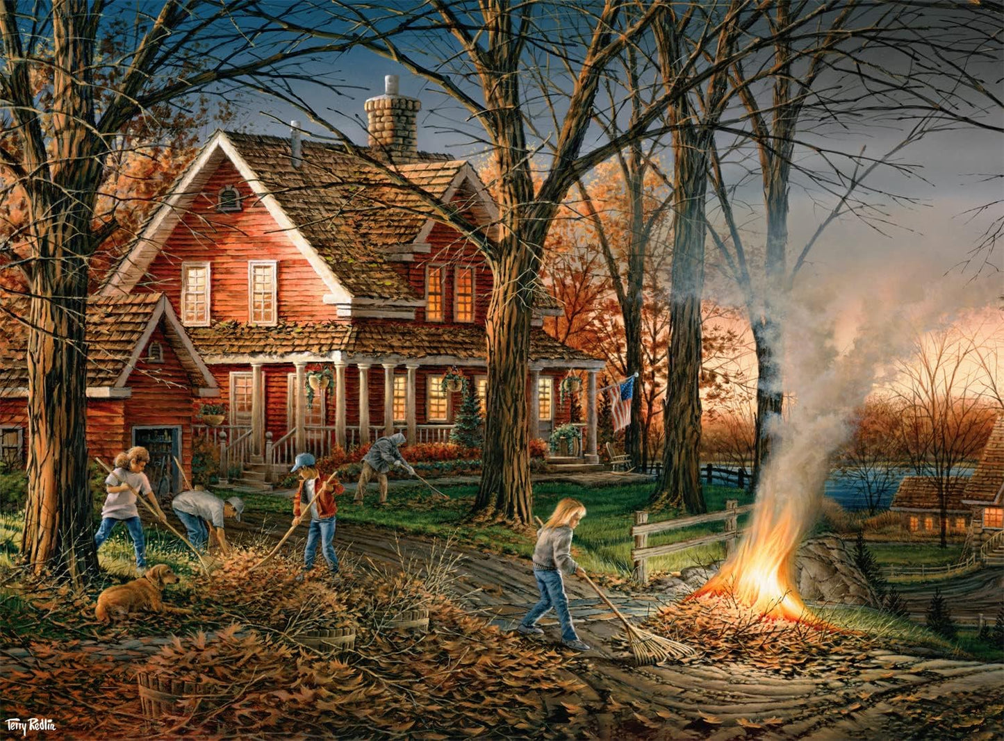 Buffalo Games - Terry Redlin Autumn Evening 1000-Piece Puzzle for Adults | 26.75 x 19.75 Finished