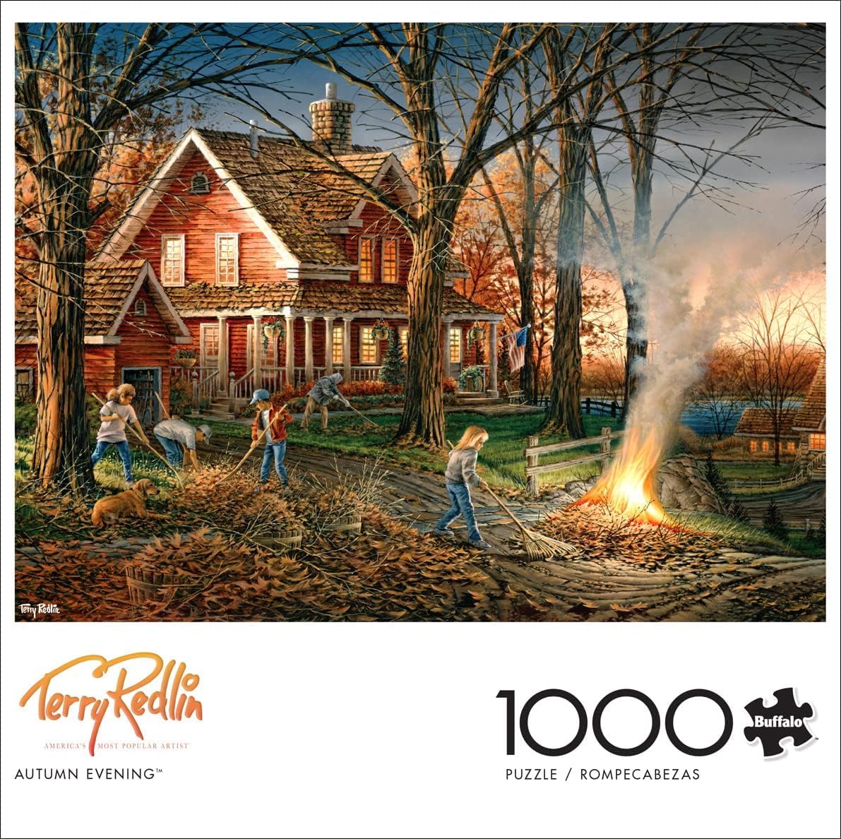 Buffalo Games - Terry Redlin Autumn Evening 1000-Piece Puzzle for Adults | 26.75 x 19.75 Finished