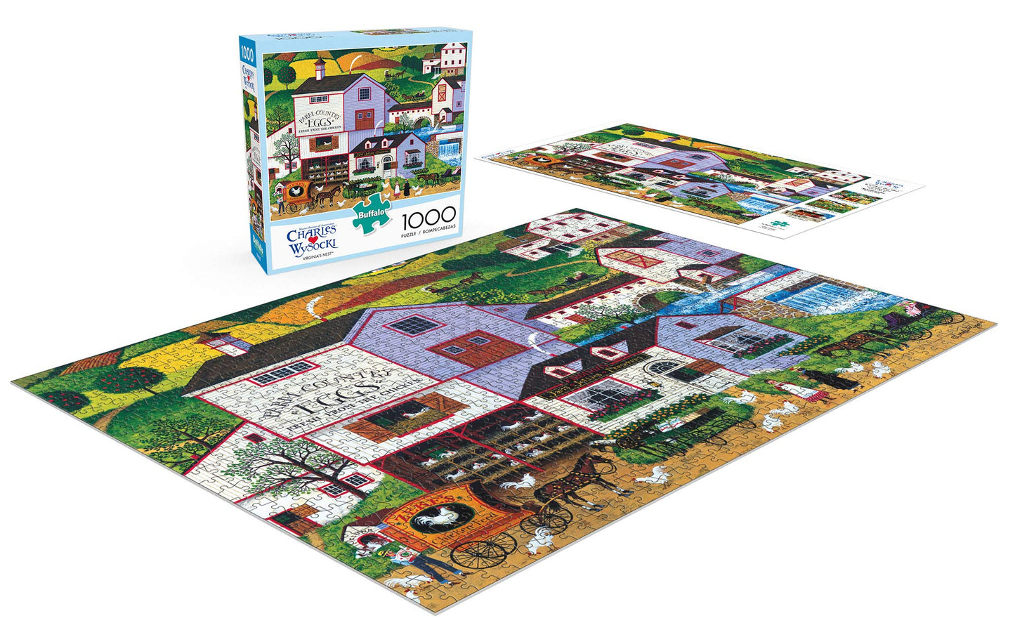 Buffalo Games Virginia's Nest 1000-Piece Puzzle by Charles Wysocki – Finished Size 26.75 x 19.75 Inches