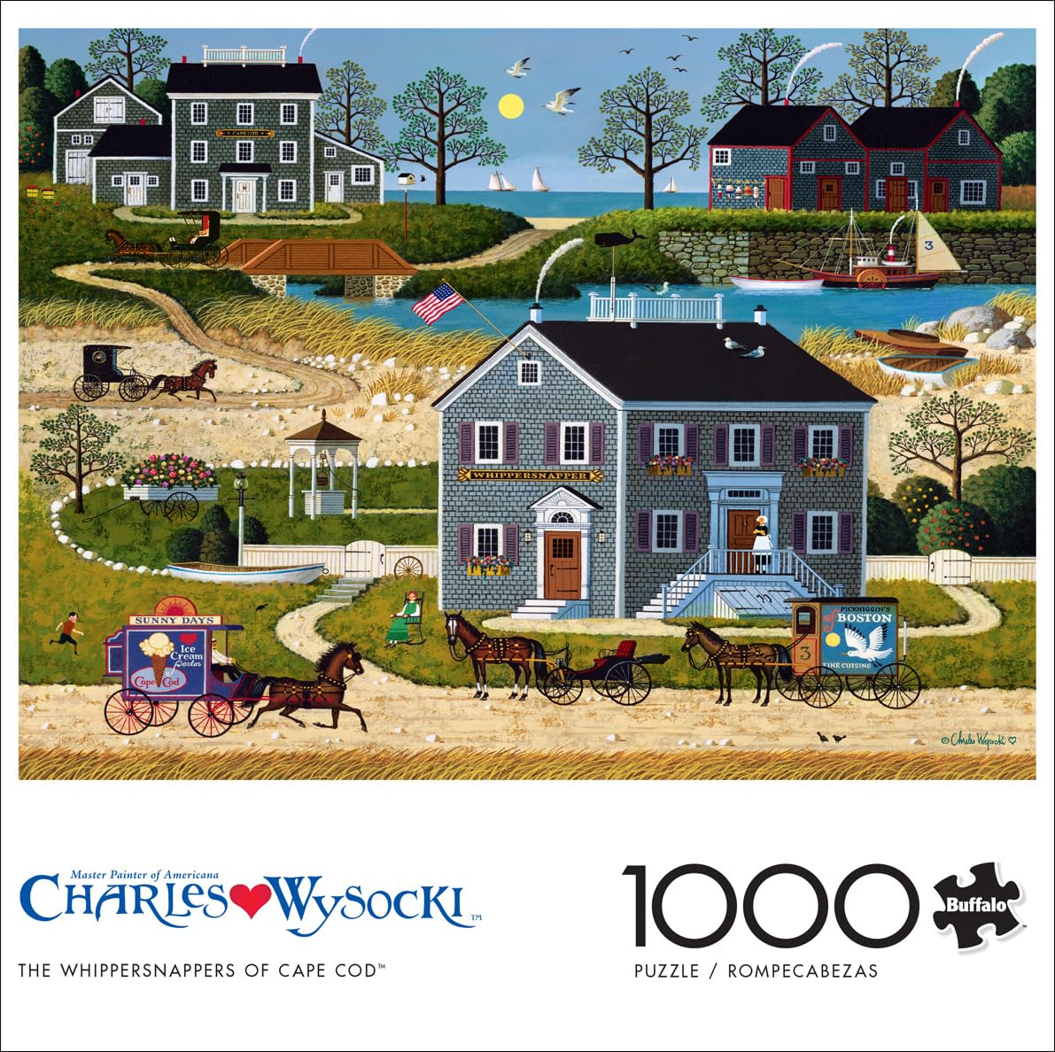 Buffalo Games - Charles Wysocki The Whippersnappers of Cape Cod 1000-Piece Puzzle