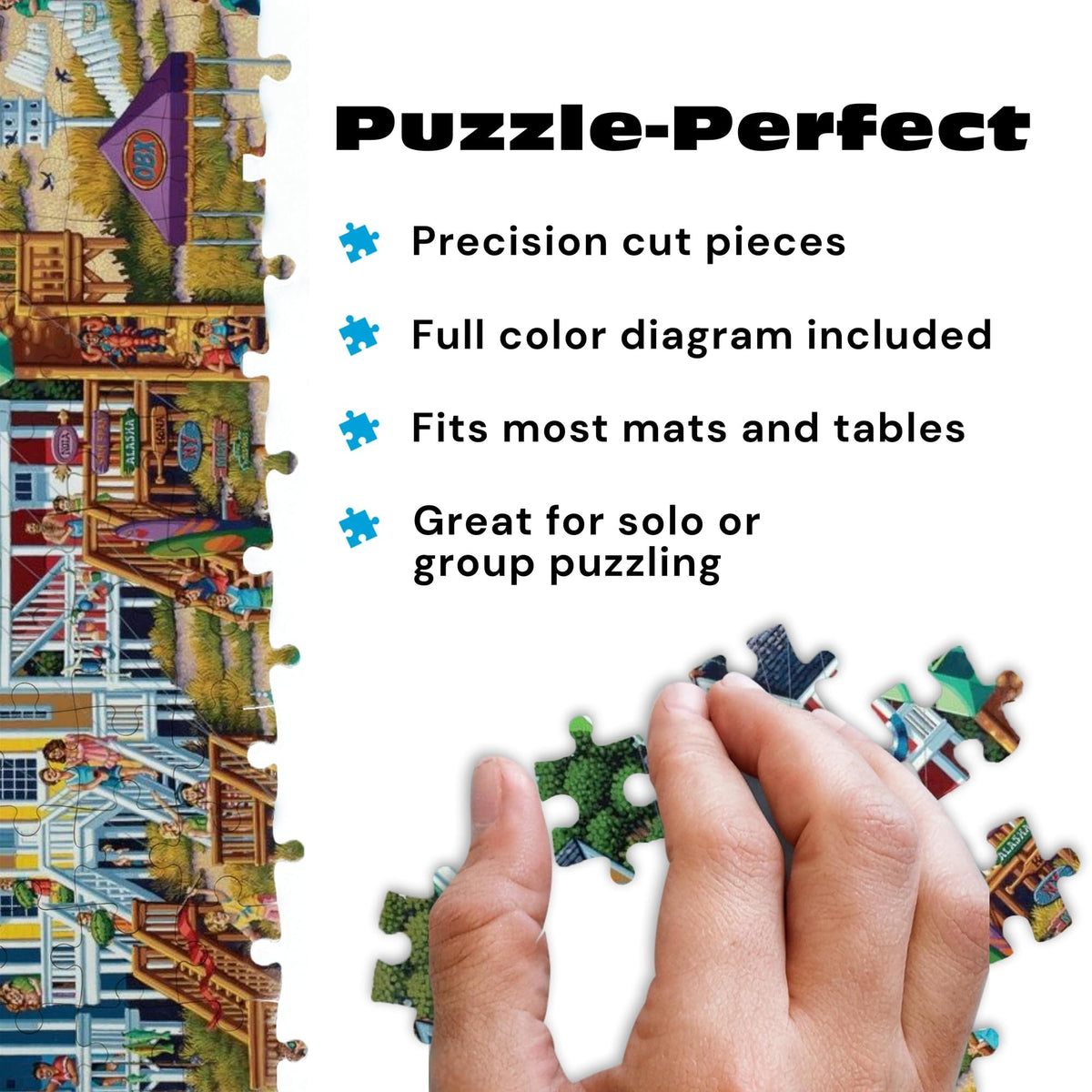 Buffalo Games Dowdle's Outer Banks 1000-Piece Puzzle – Made in USA, Recycled Board