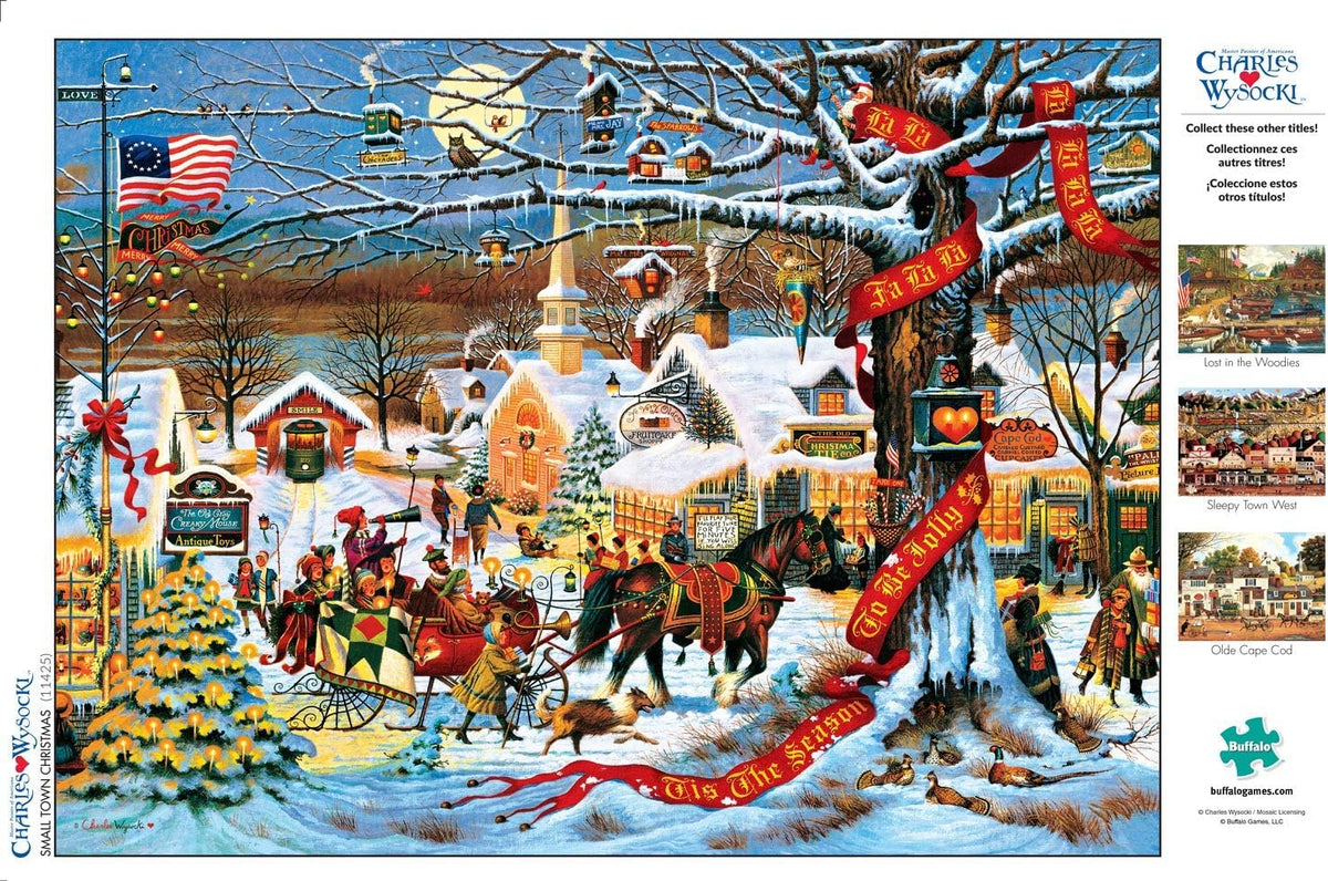 Buffalo Games - 1000 Piece Jigsaw Puzzle: Charles Wysocki Holiday Small Town Christmas