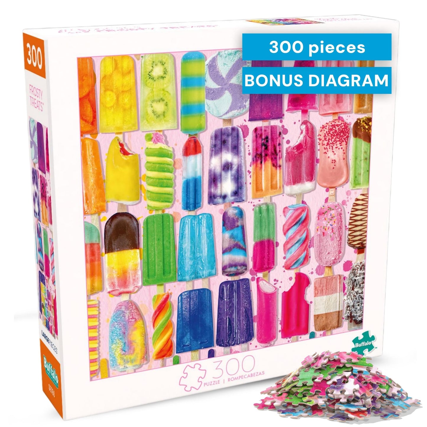 Buffalo Games Frosty Treats — Lars Stewart 300-Piece Large Puzzle for Adults (21.25 x 15 inches)