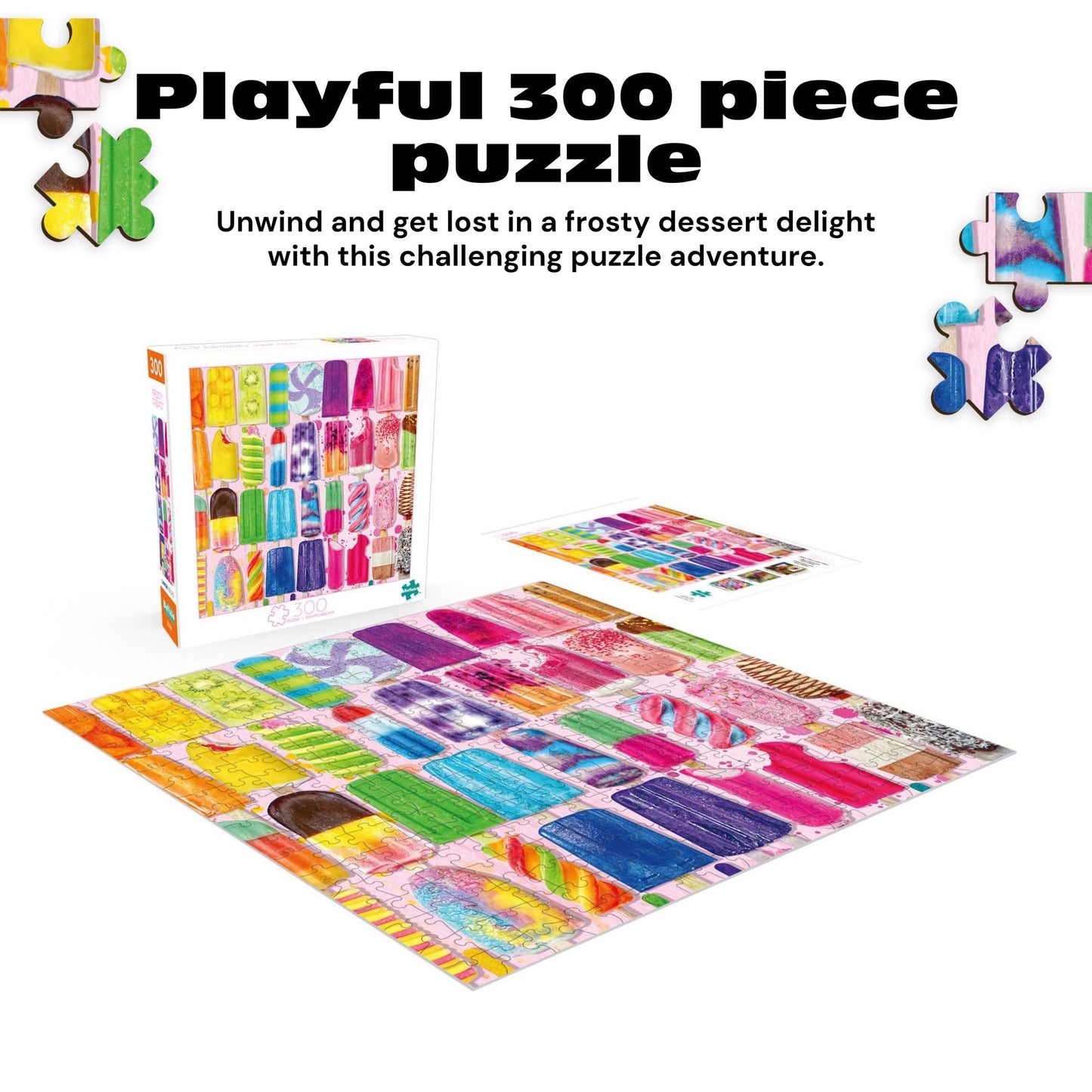 Buffalo Games Frosty Treats — Lars Stewart 300-Piece Large Puzzle for Adults (21.25 x 15 inches)