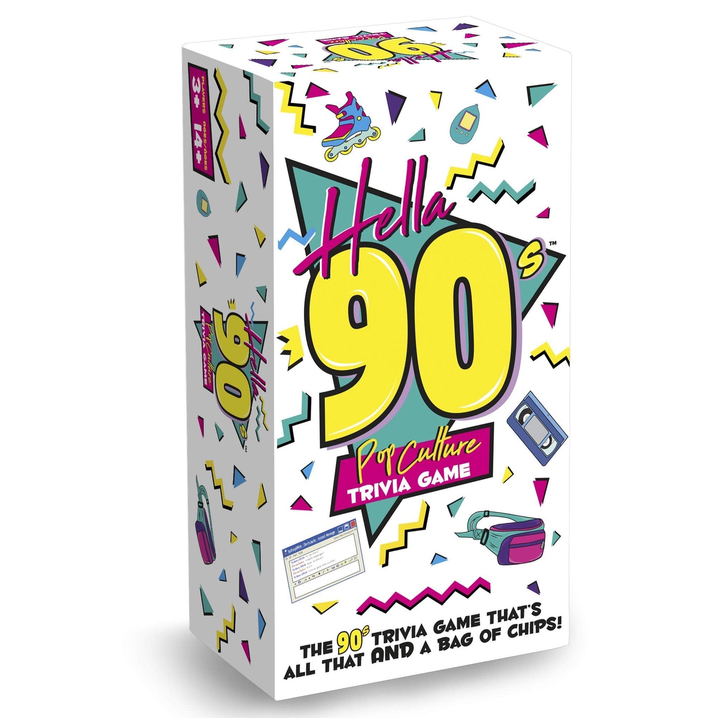 Buffalo Games Hella 90's Pop Culture Trivia Game Brown