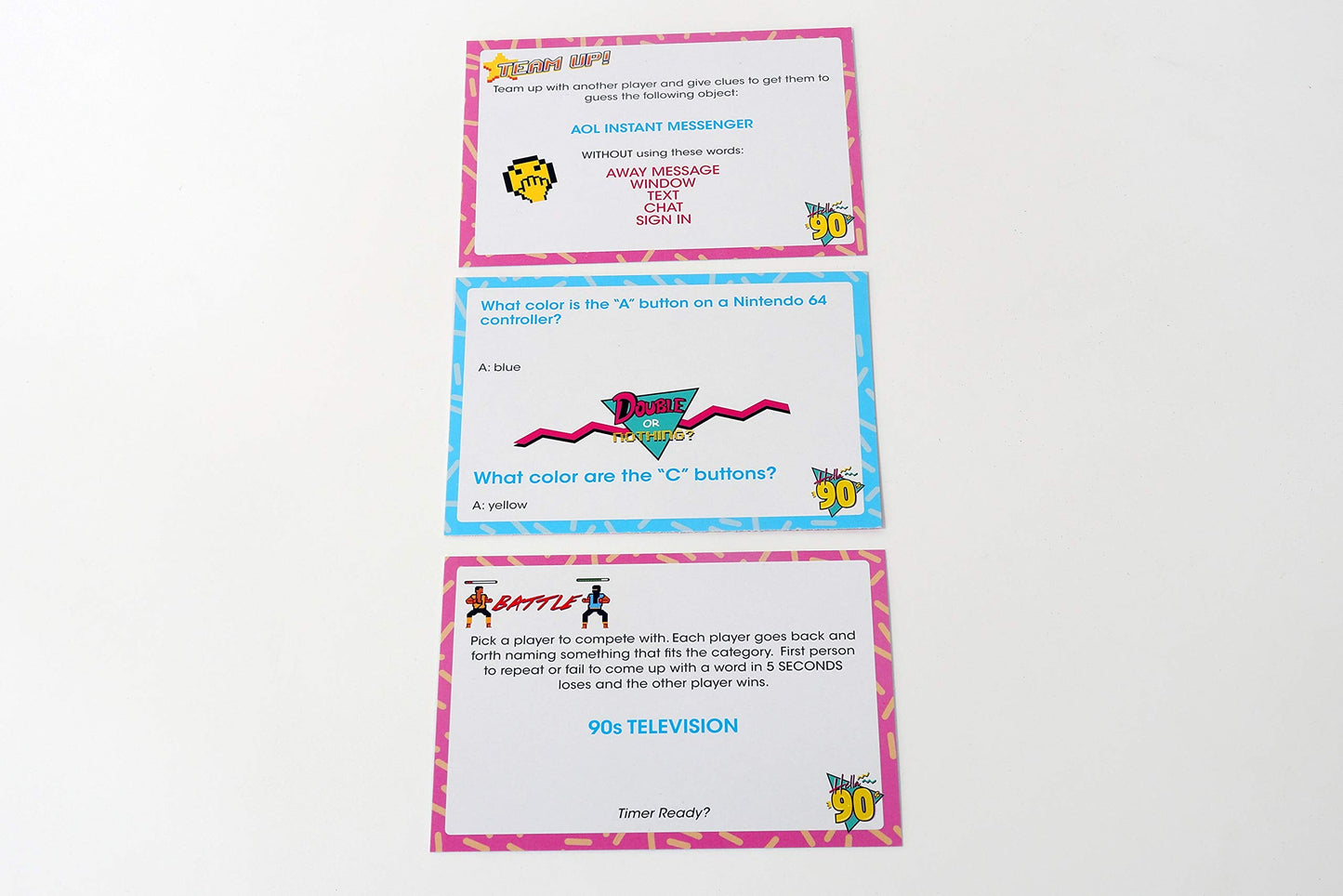 Buffalo Games Hella 90's Pop Culture Trivia Game Brown