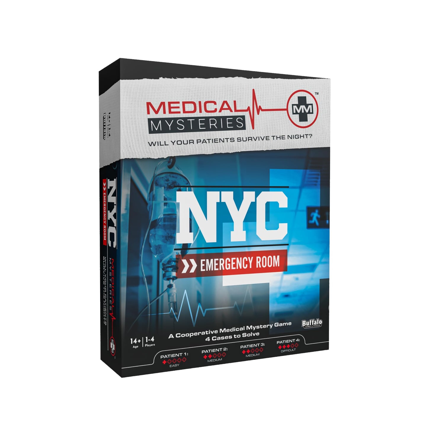 Buffalo Games Medical Mysteries NYC Emergency Room - Cooperative Strategy Game for Adults 14+