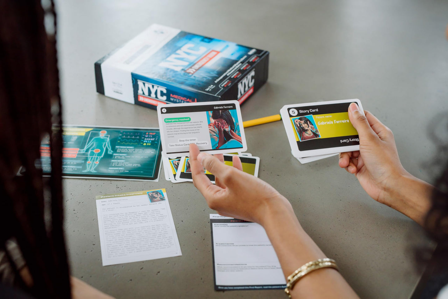 Buffalo Games Medical Mysteries NYC Emergency Room - Cooperative Strategy Game for Adults 14+