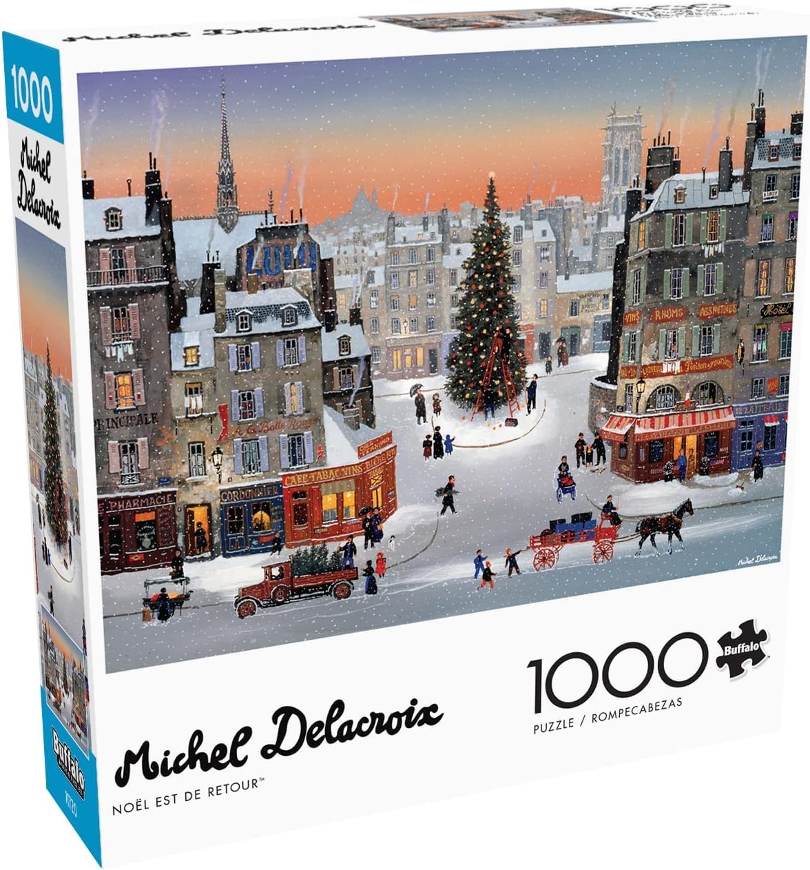 Buffalo Games Michel Delacroix Noël est de Retour – 1000-Piece Christmas Puzzle