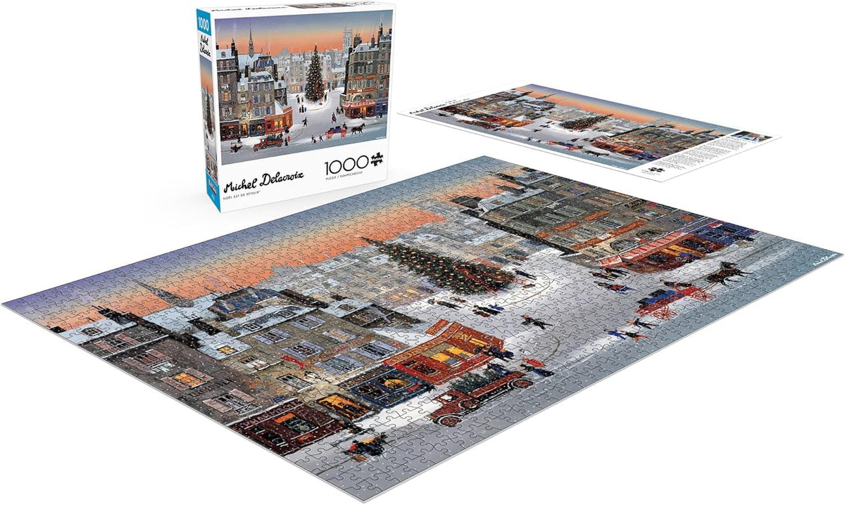 Buffalo Games Michel Delacroix Noël est de Retour – 1000-Piece Christmas Puzzle