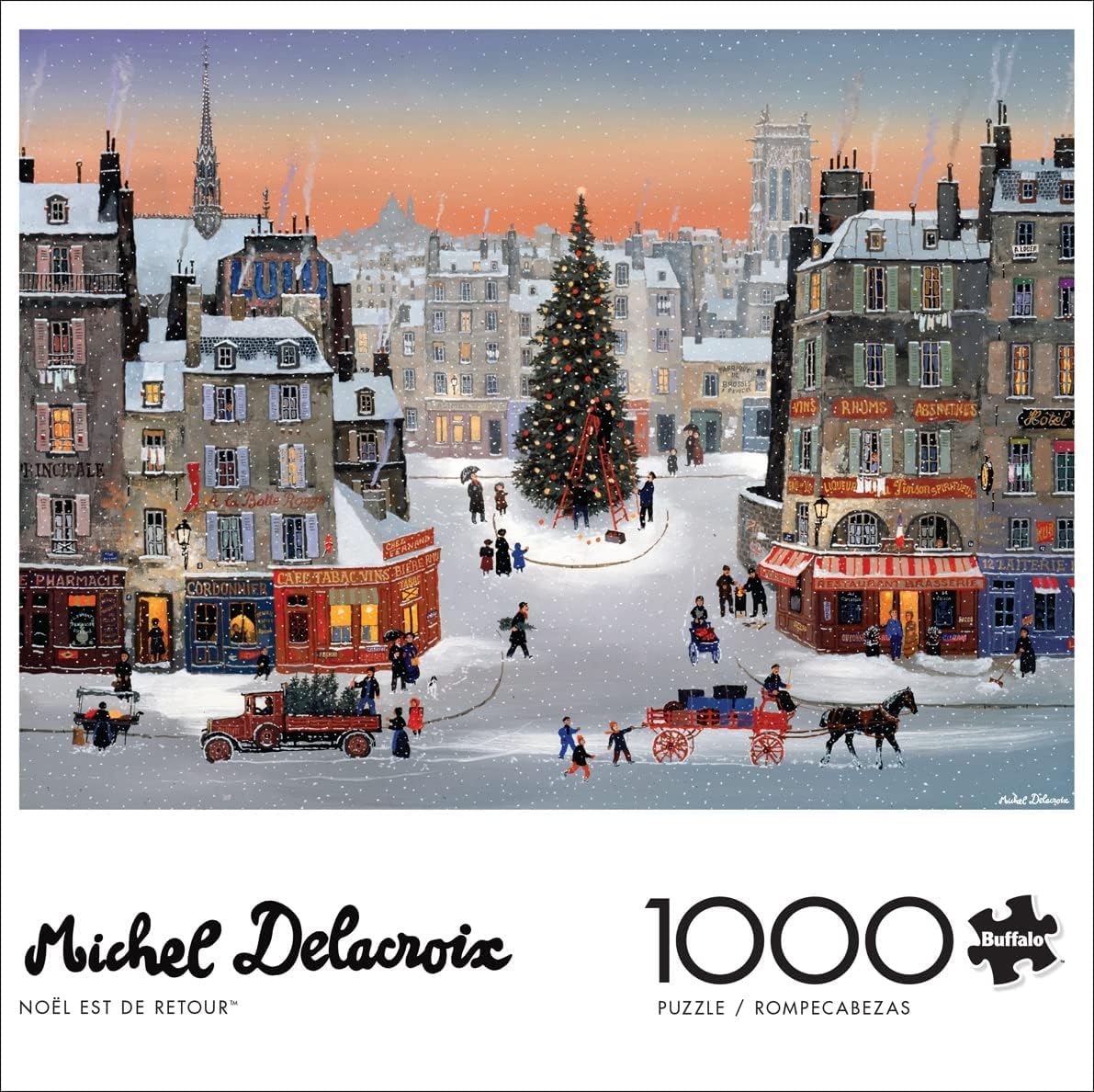 Buffalo Games Michel Delacroix Noël est de Retour – 1000-Piece Christmas Puzzle
