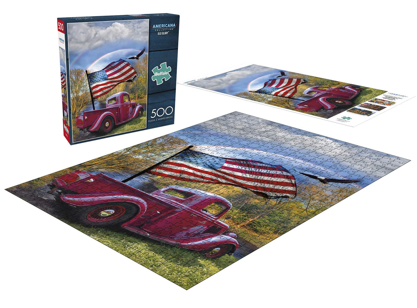 Buffalo Games Celebrate Life Gallery Old Glory 500-Piece Jigsaw Puzzle – Americana Collection