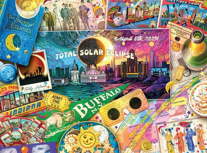 Buffalo Games Path of Totality 1000-Piece Puzzle by Aimee Stewart – Finished 26.75 x 19.75