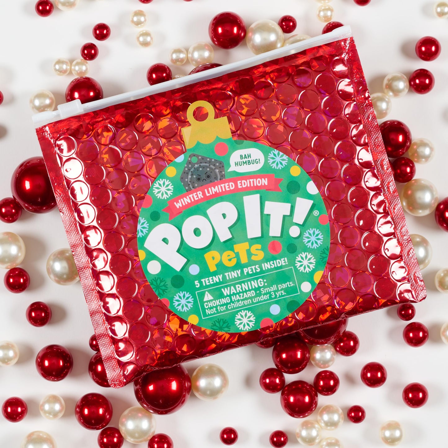 Buffalo Games POP IT Pets Winter Limited Edition - Holiday Mystery Bag with 5 New Pets