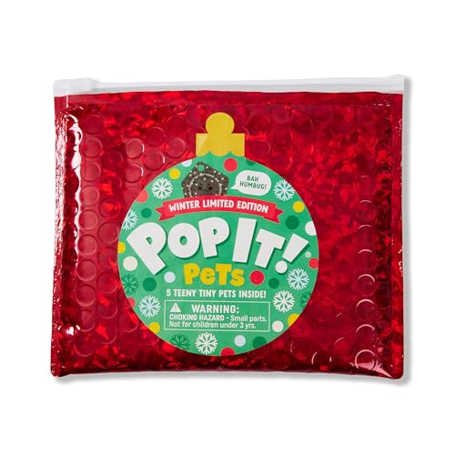 Buffalo Games POP IT Pets Winter Limited Edition - Holiday Mystery Bag with 5 New Pets