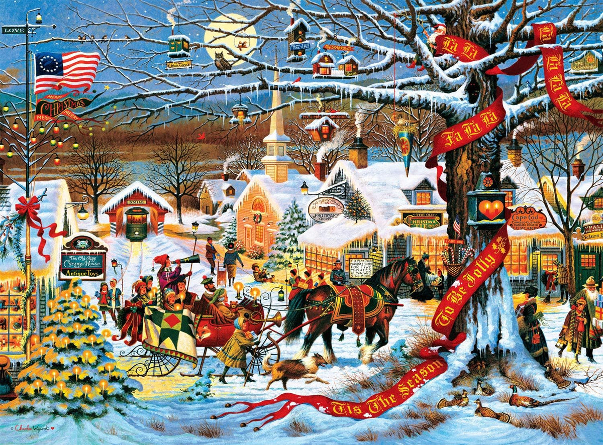 Buffalo Games - 1000 Piece Jigsaw Puzzle: Charles Wysocki Holiday Small Town Christmas
