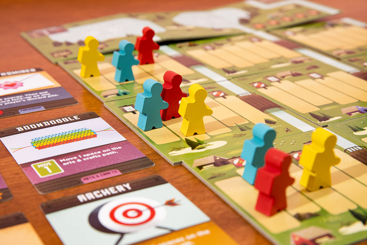 Buffalo Games Summer Camp – Competitive Deck-Building Family Card Game for 2-4 Players