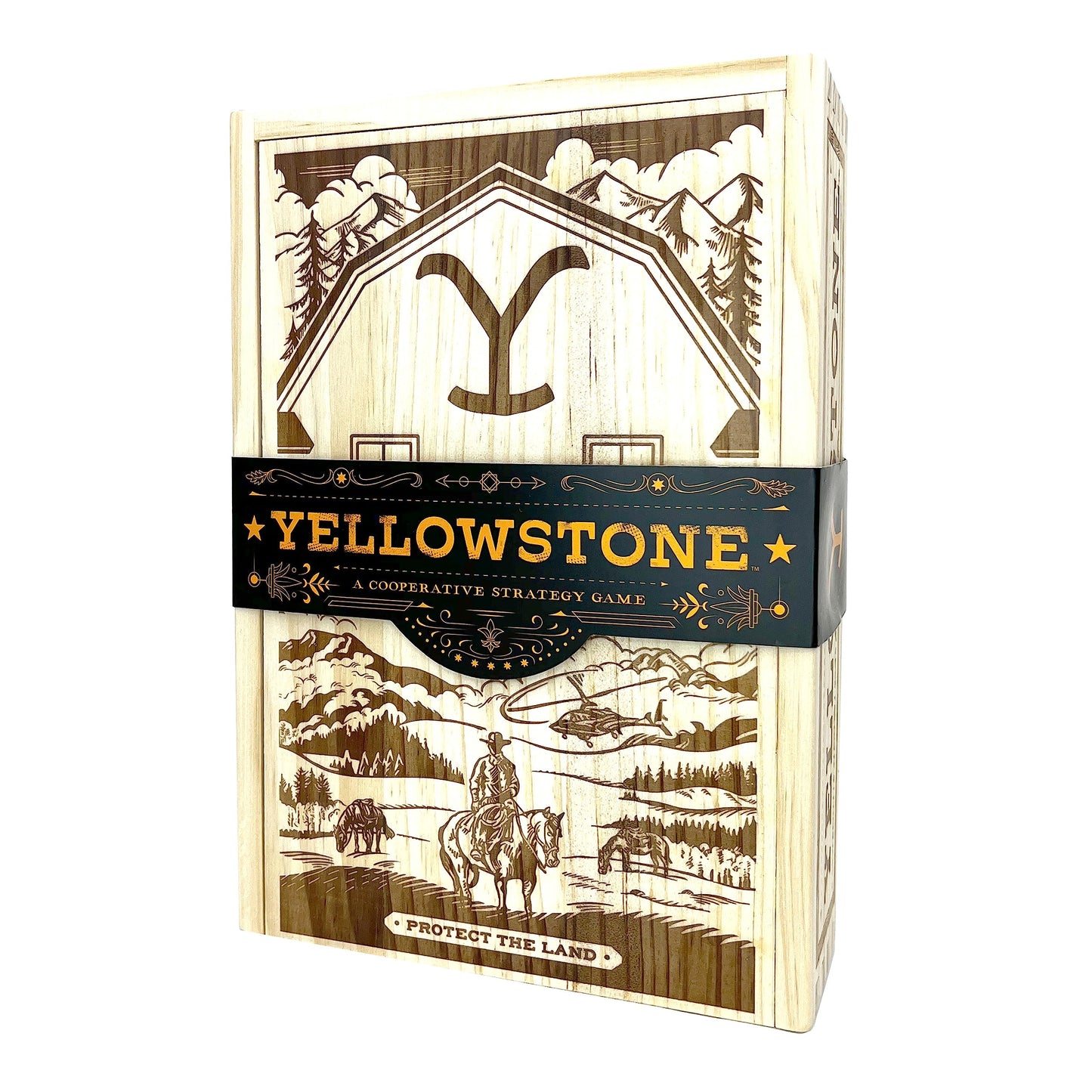 Buffalo Games Yellowstone – Cooperative Board Game for Adults | High-Difficulty Deck Building