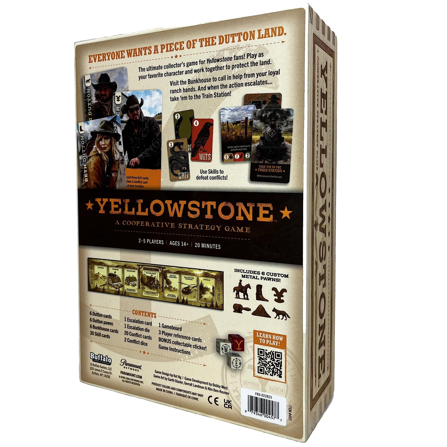 Buffalo Games Yellowstone – Cooperative Board Game for Adults | High-Difficulty Deck Building