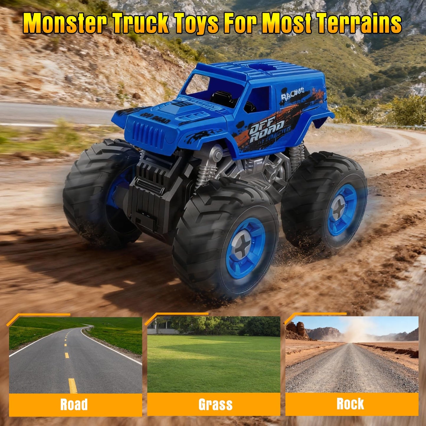 Bugrtarey Take Apart Monster Truck Toys for Kids 3-8 – STEM Building Set