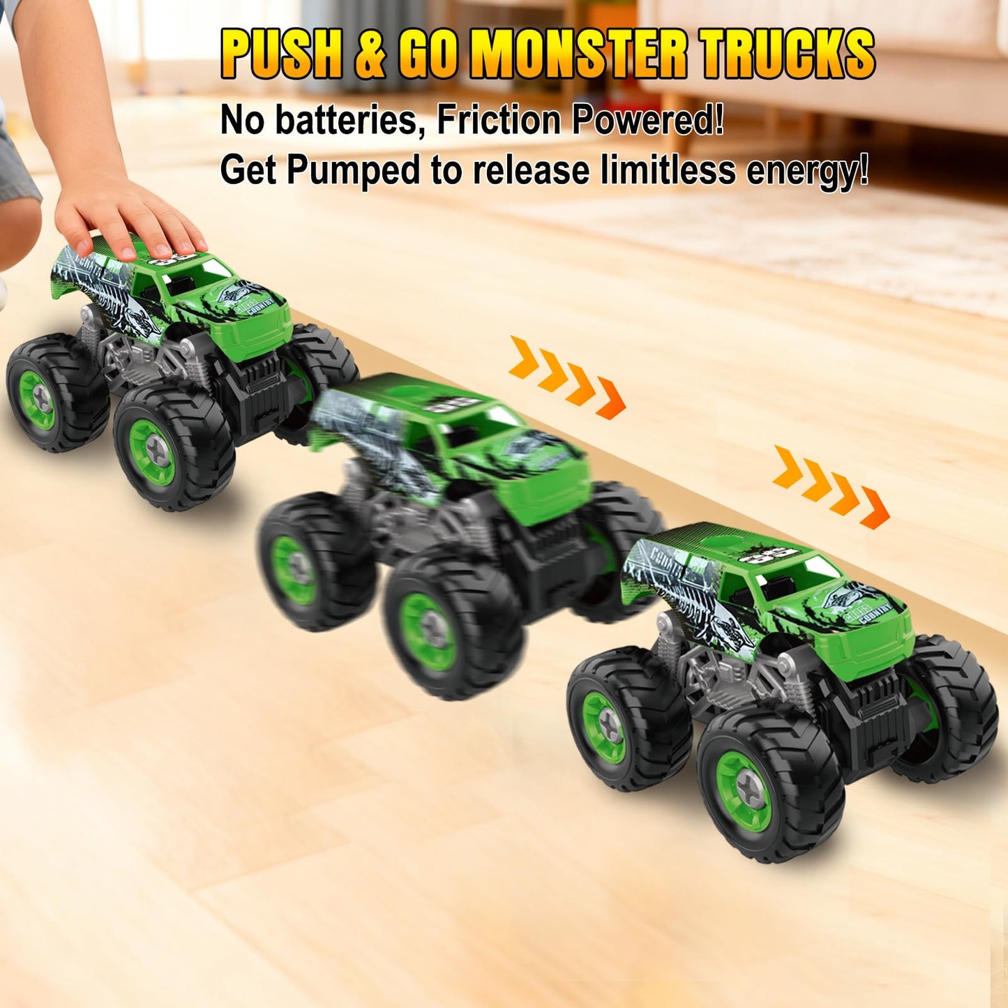 Bugrtarey Take Apart Monster Truck Toys – STEM Building Set for 3–8 Year Olds