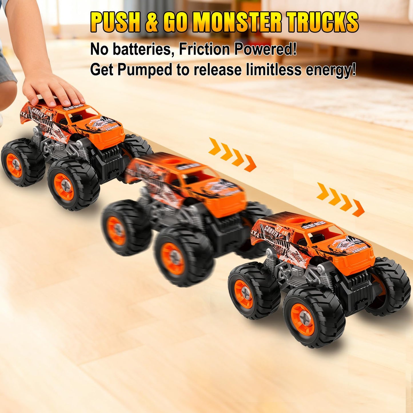 Bugrtarey Take Apart Monster Truck Toys for Kids 3-8 – STEM Building Set