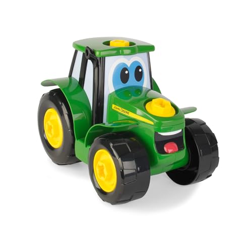 BUILD-A-BUDDY John Deere Tractor Toy & Drill — STEM Take-Apart Toy for Toddlers 3+