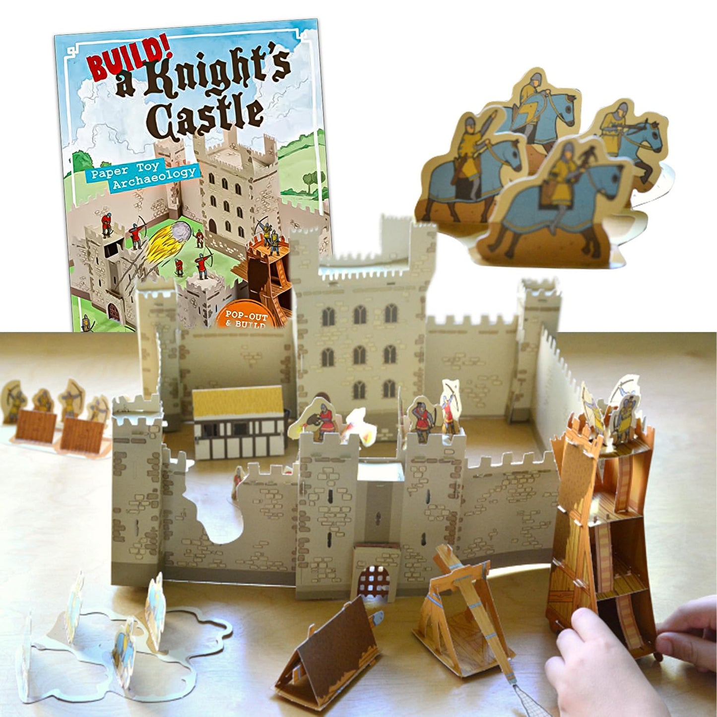 Build a Castle Kit for Kids – 3D Castle Model, Knights & Archaeology Activity Book