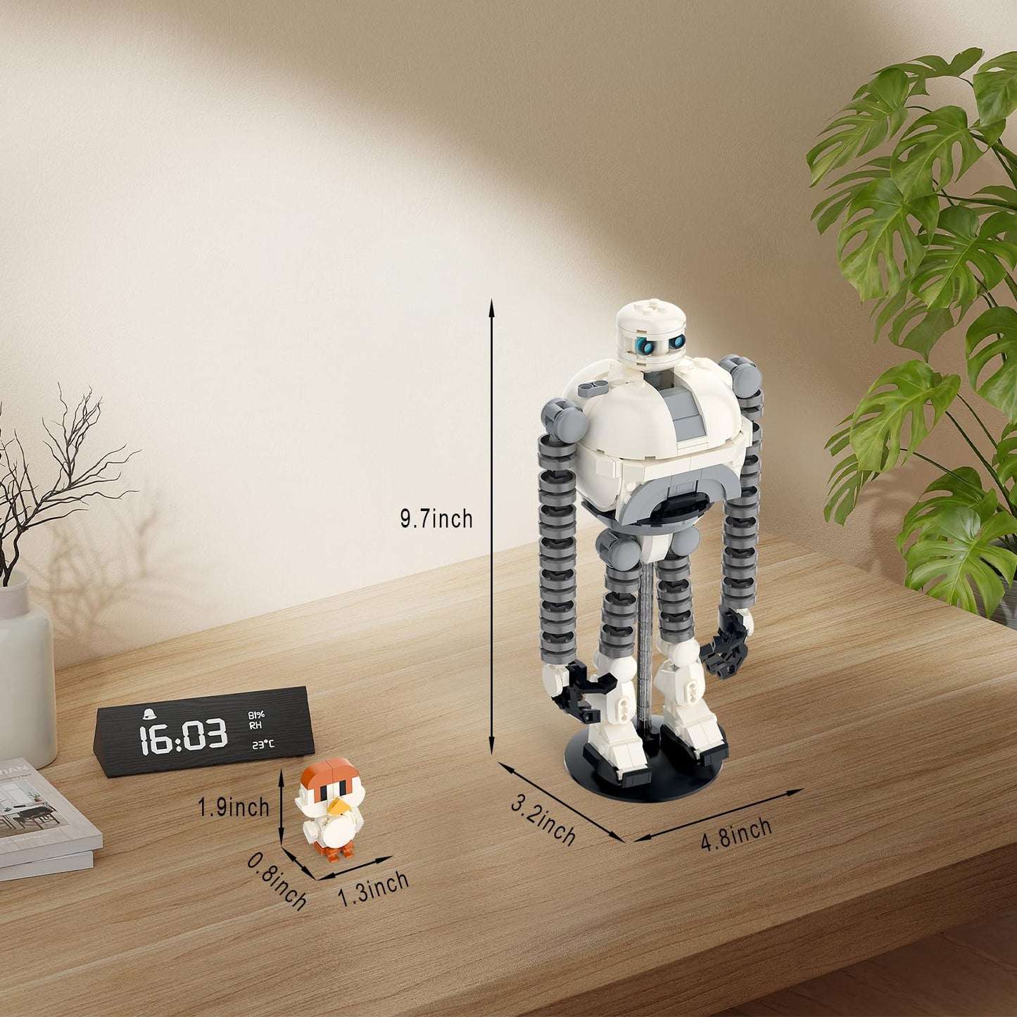 BUILDIFY Wildarness Roaz and Brightbill 365-Piece Building Set – Robot Toy for Kids 6+