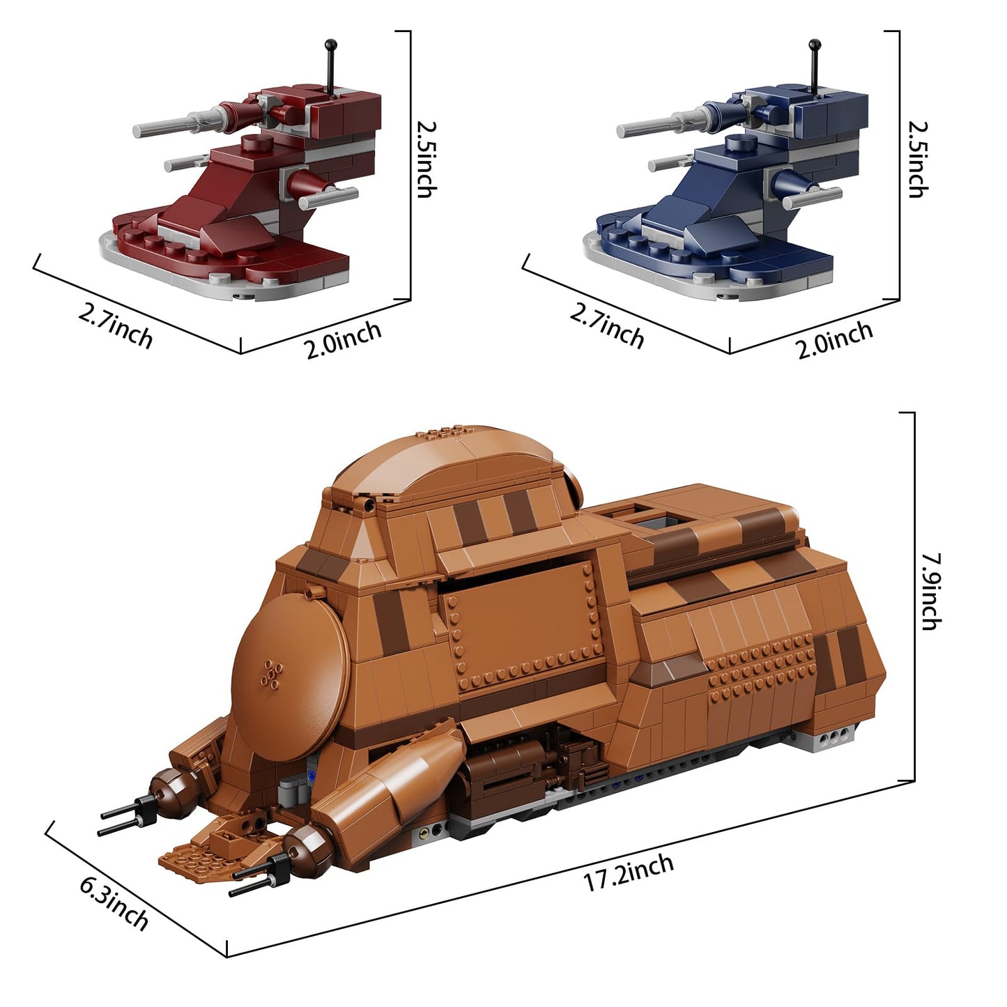 BuildingBoat Battle Trade Federation Droid Ship – 1286-Piece Multi Troop Transport Kit