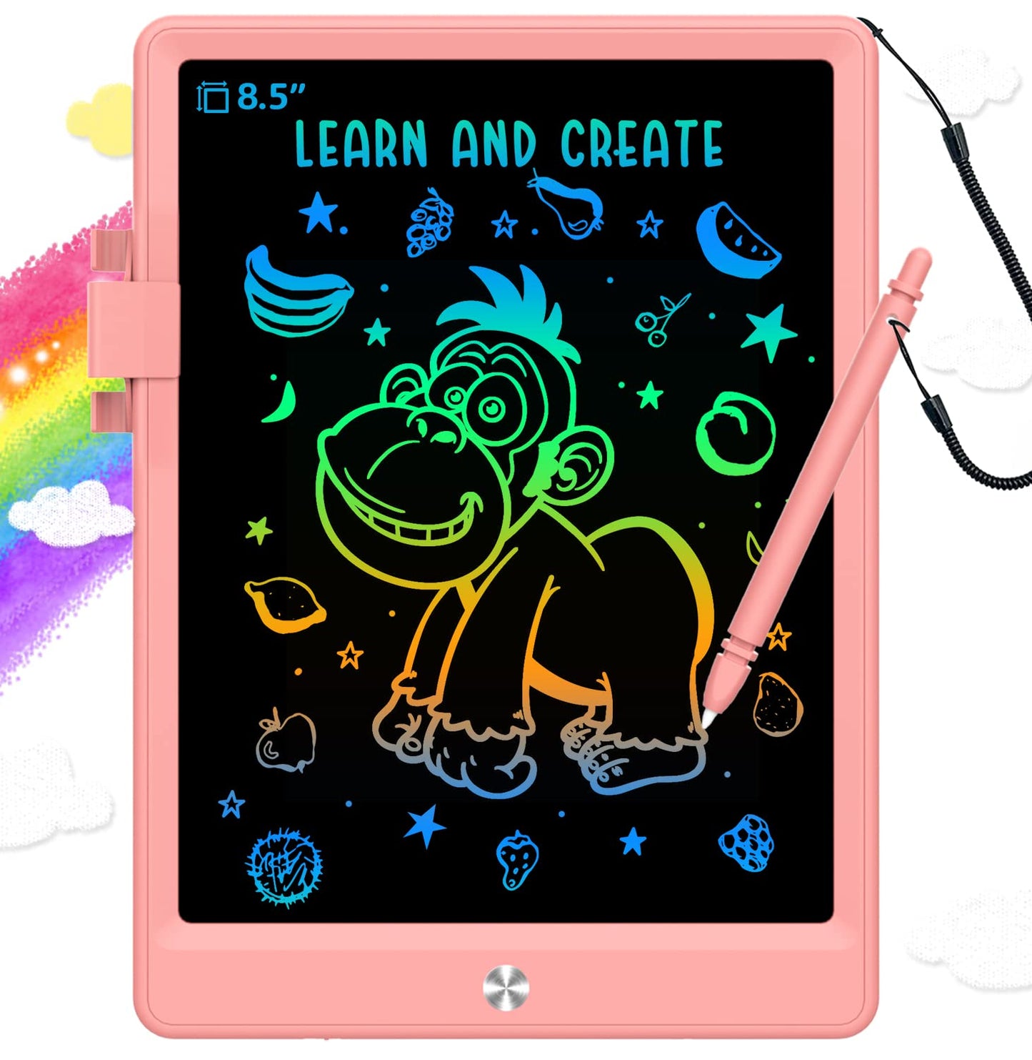 BUKEBU 8.5-Inch LCD Writing Tablet for Kids 3-6 | Portable Doodle Board