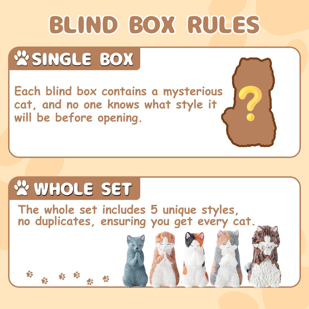 BUKURONEKO Cat Blind Box (1 Pack) – Japanese Mystery Series Mini Figurines