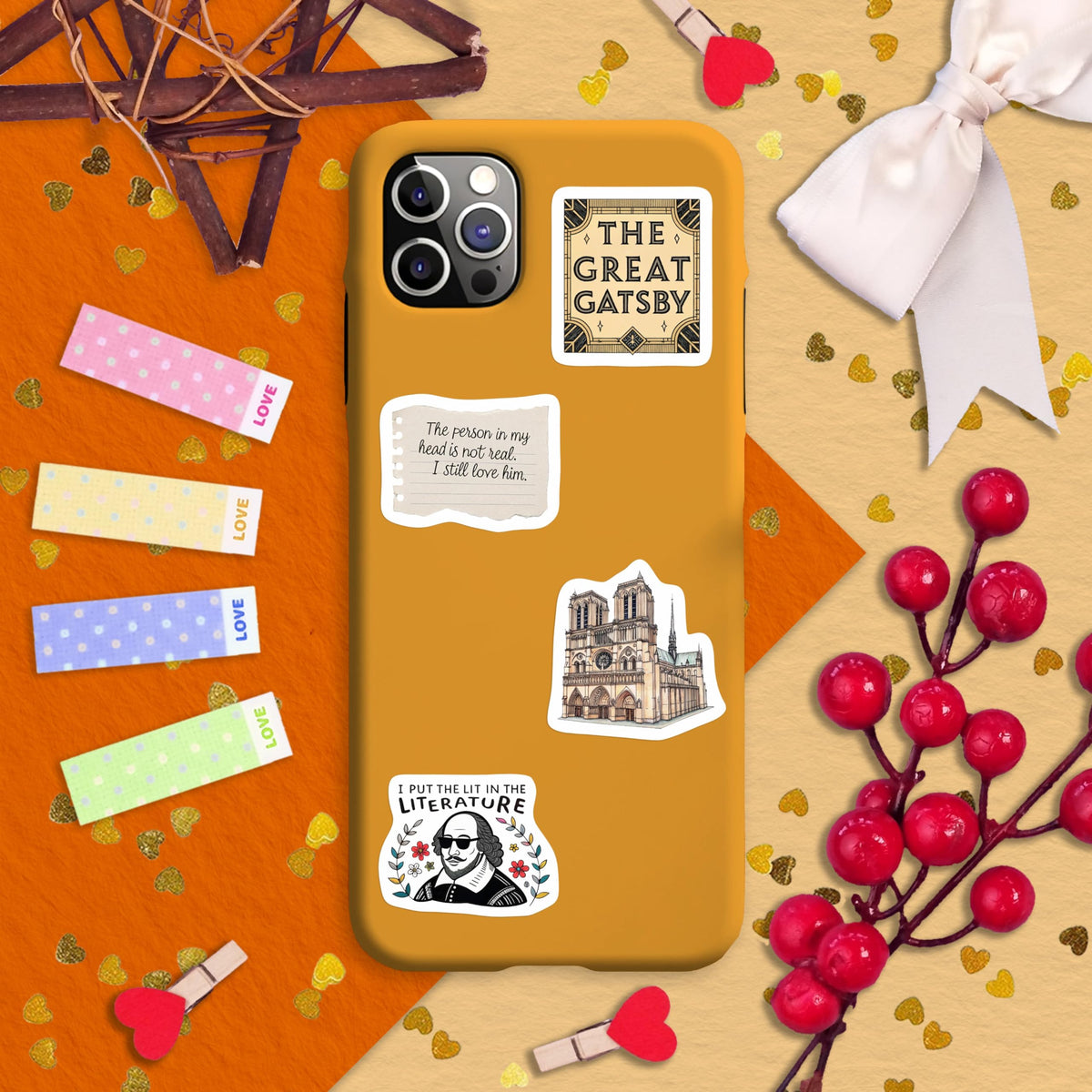 BulbaCraft 100Pcs Literature Stickers Bulk – Laptop, Water Bottle & More