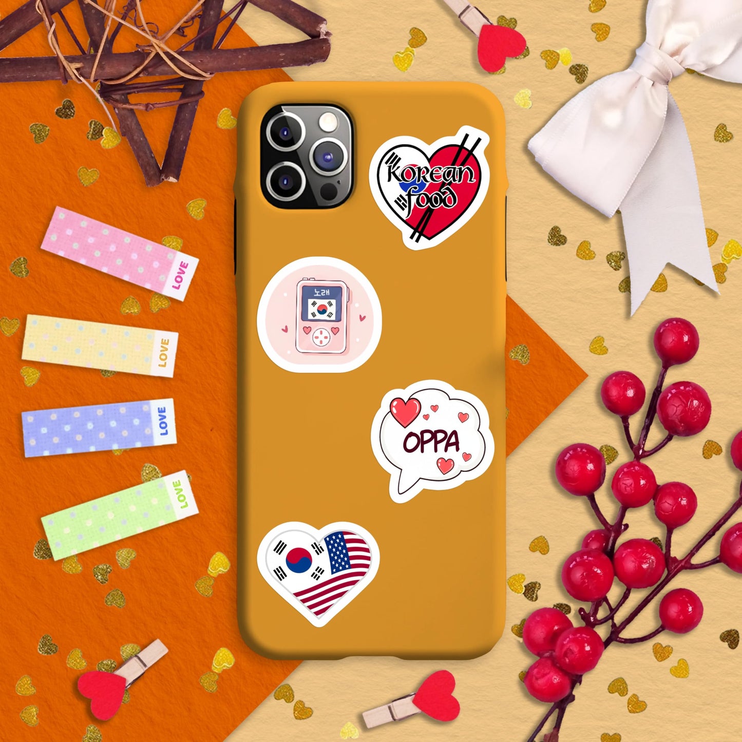 BulbaCraft 100Pcs South Korea Stickers for Luggage & Water Bottles – Korean Gifts