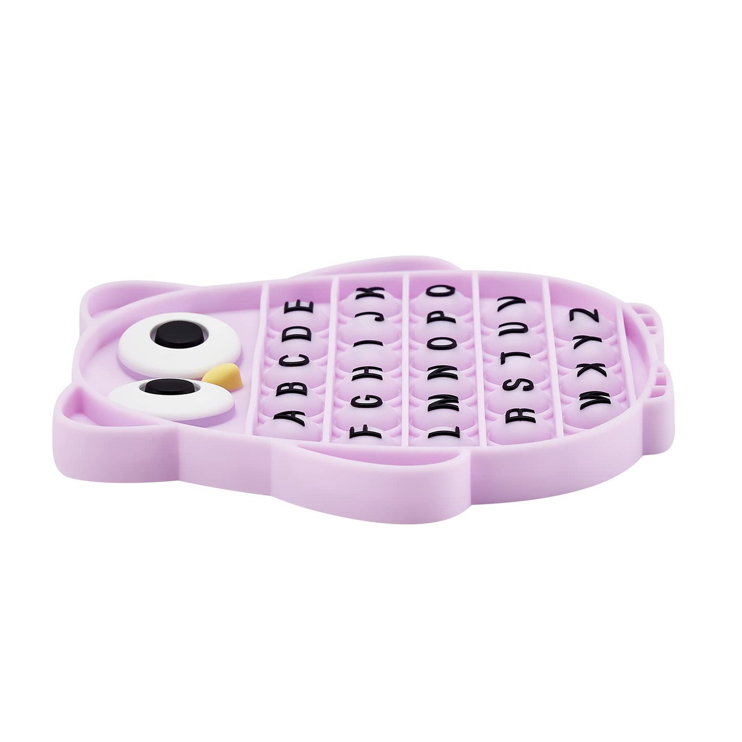 BULINGNA Push Pop Bubble Fidget Toy – Silicone Stress Relief & ABC Owl Learning Tool