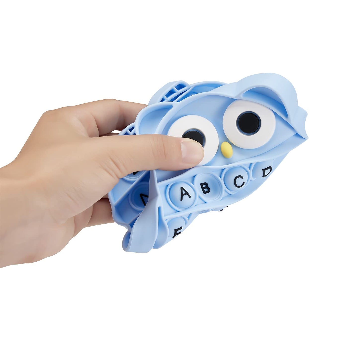 BULINGNA Push Pop Bubble Fidget Toy – Owl Alphabet Learning for Kids