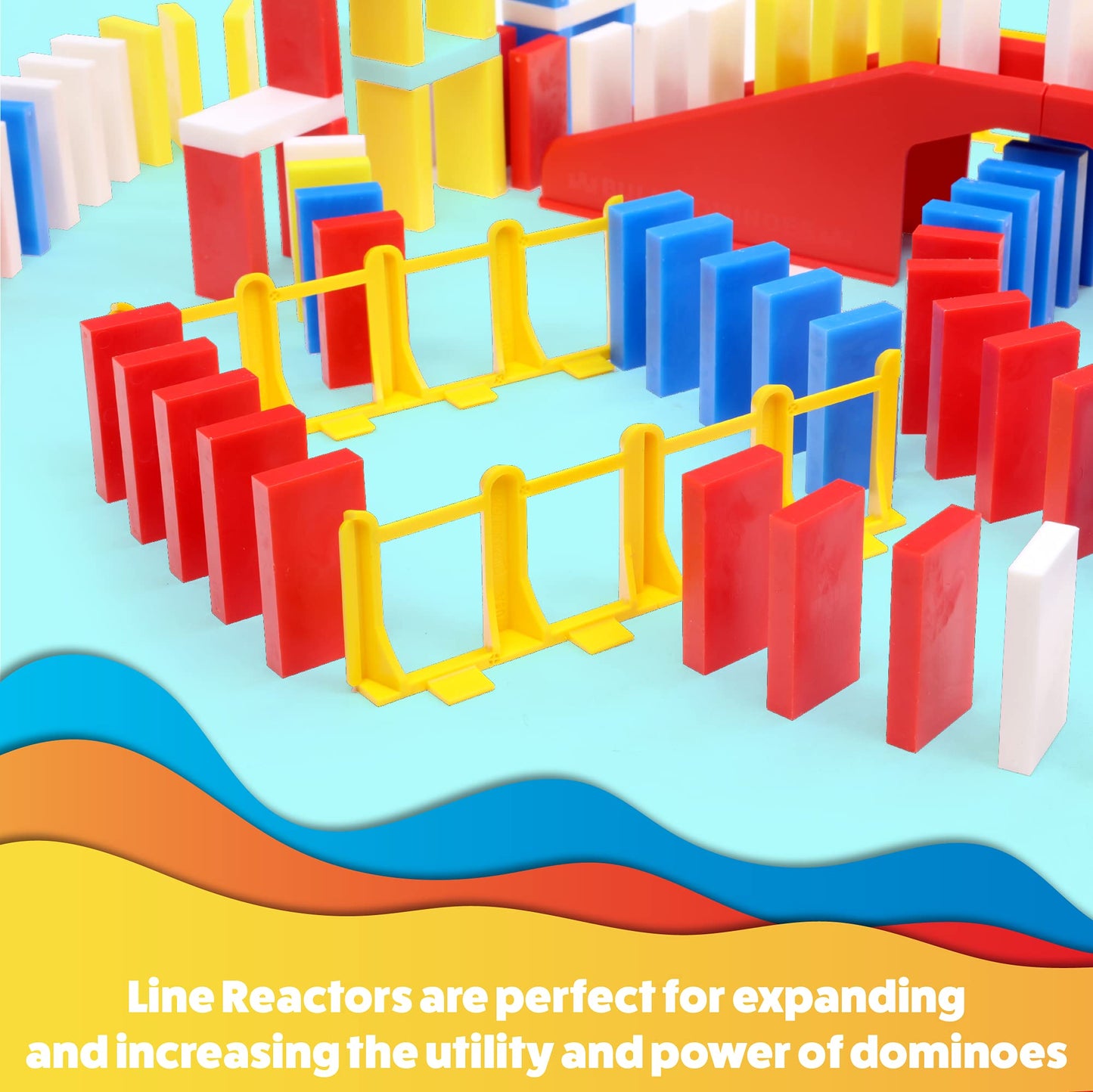 Bulk Dominoes Pro-Domino Kit | STEM Domino Set for Kids Building and Chain Reactions