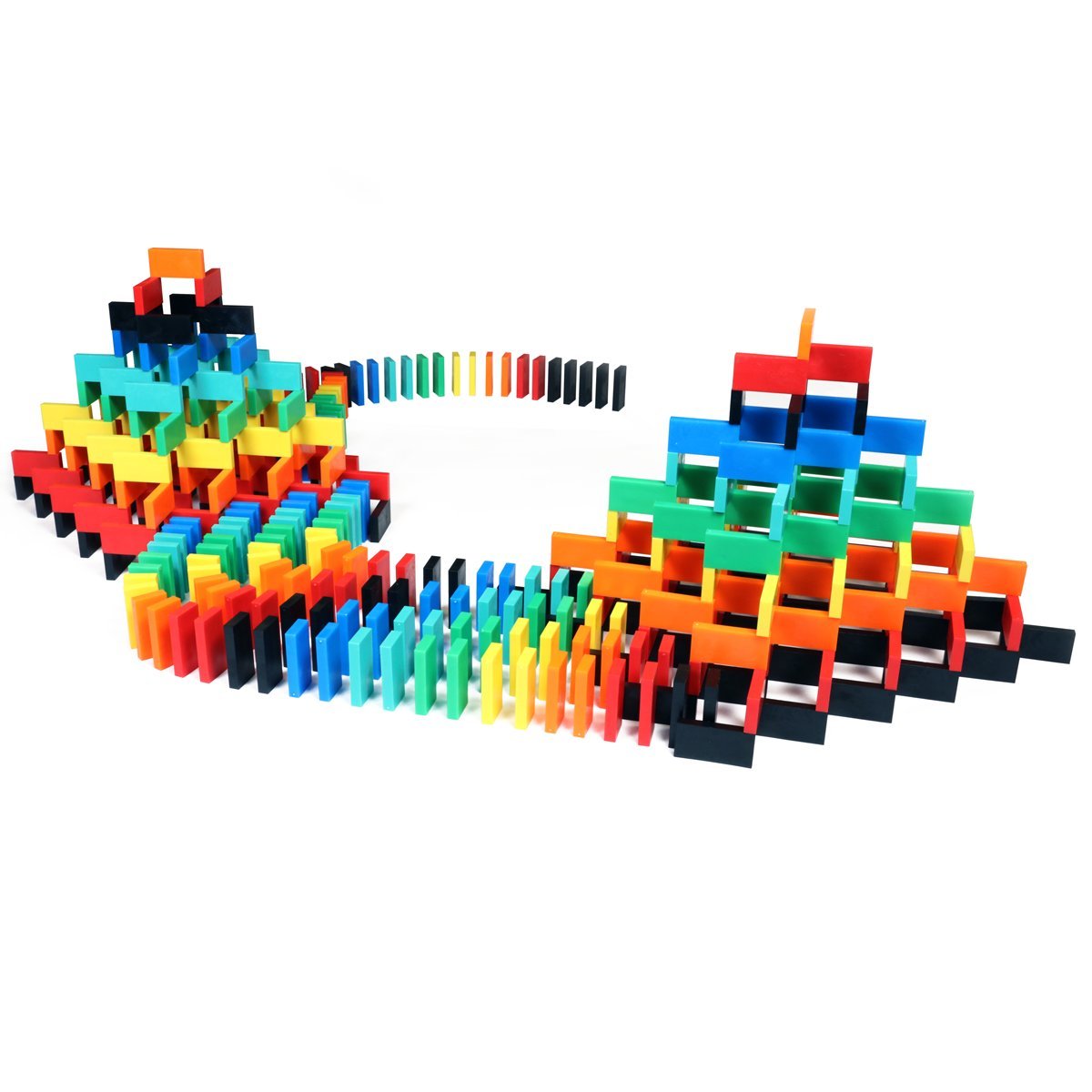 Bulk Dominoes Pro-Domino Kit | STEM Domino Set for Kids & Family Games