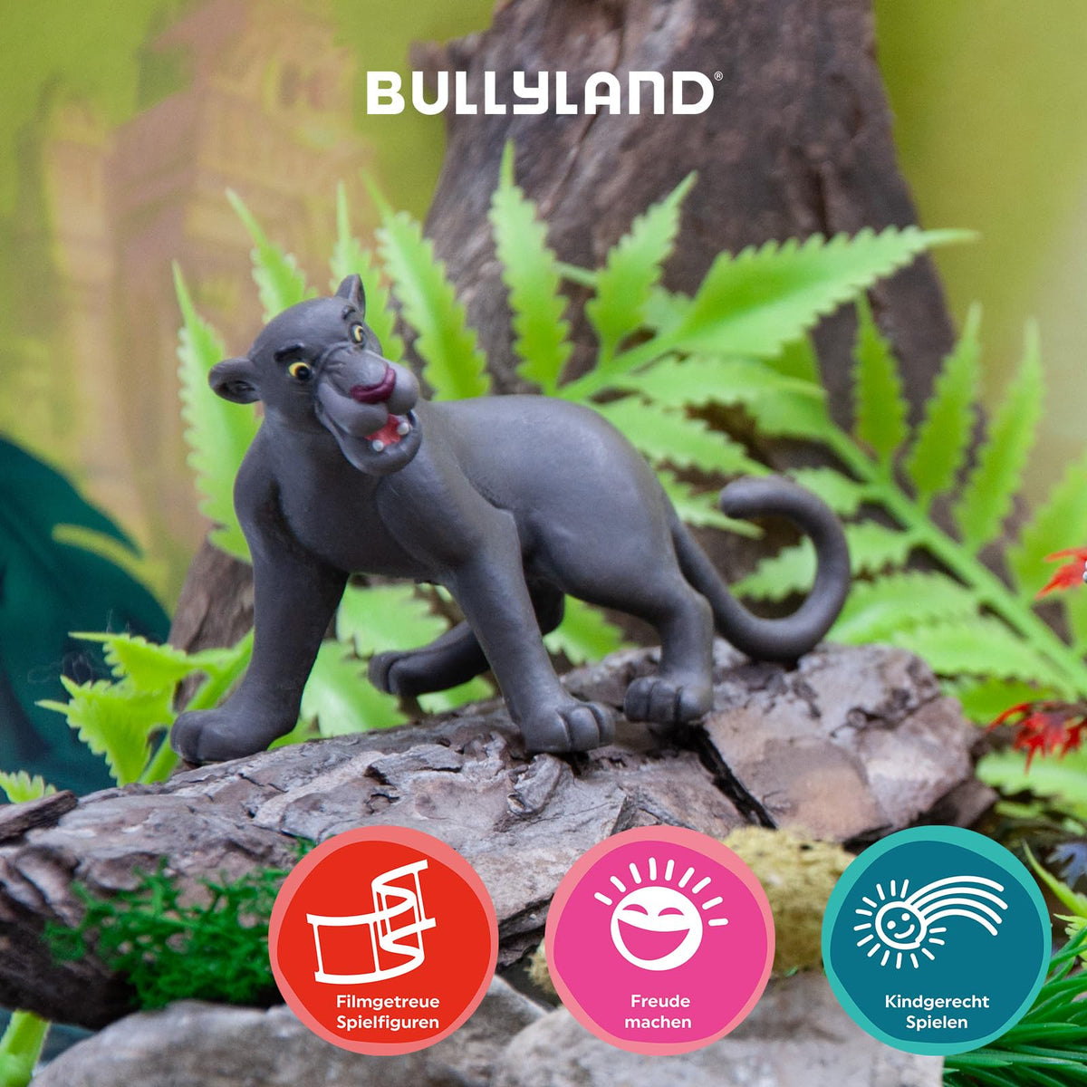 Bullyland Bagheera Action Figure – Hand-Painted Jungle Book Toy (3.54 inch)