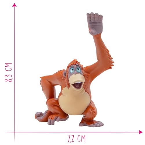 Bullyland King Louie Action Figure – 3.46-Inch, Colorful Hand-Painted Collectible for Ages 3+
